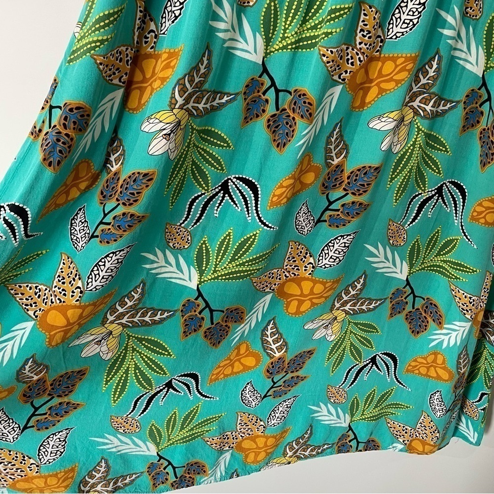 Suzanne Betro Tropical Print Summer Dress Womens M Multicolour Beach Vacation - Picture 7 of 10